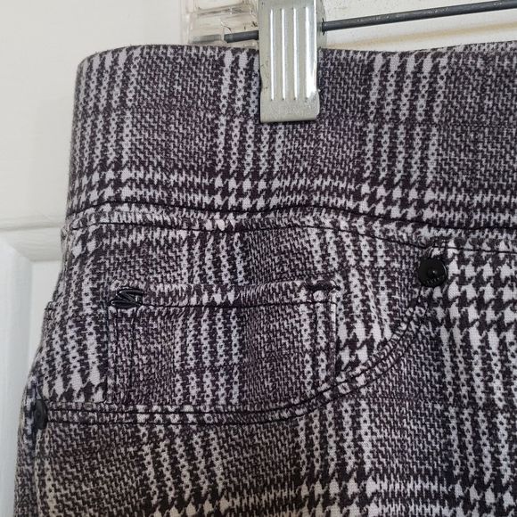SEVEN7 Pants Leggings Black White Houndstooth Plaid - Picture 6 of 15